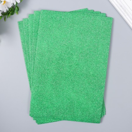 Foamiran "Mint Shine" 2 mm A4 format (set of 5 sheets)-1