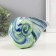 Suvenir glass "Sea striped shell" green-blue 9x20x12 cm
