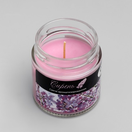 Candle in the bank Aromatic "Lilac", 25 hours-4