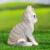 Garden figure "Striped kitten" 14x12x20cm