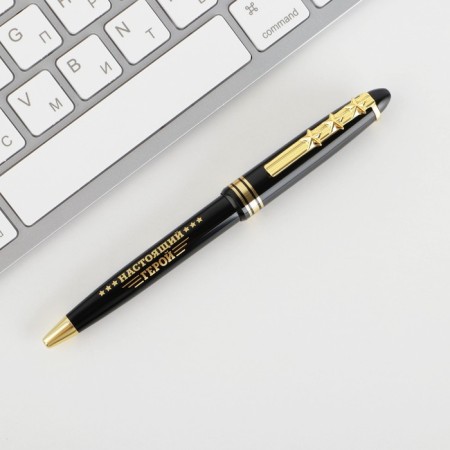 Set "February 23": Pen Plastic with Figure Clip and Stickers-4