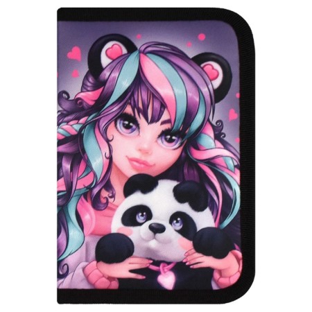 Penal 1 section, 133 x 200 x 35 mm, textile, Phoenix "Girl with Panda"-2