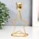 Summary Metal for 1 candle "Star" d-2-2.3 cm gold 10.5x7.5x15 cm