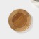Tea couple ceramic with a spoon Bellatenero, 3 objects: a cup 220 ml, a spoon, a wooden saucer, white color