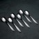 A set of tablespoons "Uralochka", h = 19.7 cm, thickness 2 mm, 6 pcs, silver color