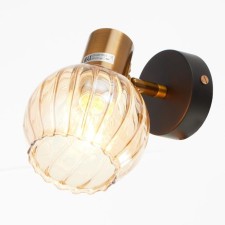 SPOT Luminaire 58702/1 1x60W E14, gold/black 12x12x18 cm