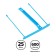A set of mechanisms for the growth of Idam, plastic, 25 pcs., Blue