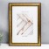 Photo frame Plastic "Mira" 21x29.7 cm, (A4) gold (plastic screen)