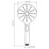 Shower watering can Wasserkraft A127, 3 modes, ABS plastic, chrome