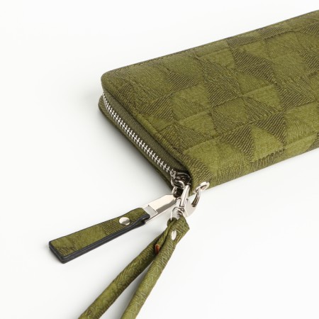 Women's wallet with lightning, green color-2