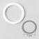 Metal straps: hooks, rings, regulators, 10 mm, white color