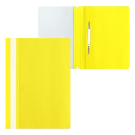 A set of folders-checkers 5pcs. Calligrata, A4, 180MKM, with a yellow transparent top-1