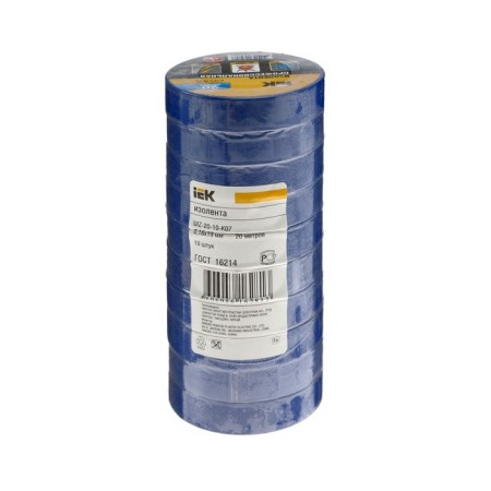 IEK IEK, PVC, 19 mm x 20 m, 180 μm, blue-3