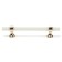 Cappio pk106 bracket handle, m/o 128 mm, d = 12 mm, plastic, phosphorus/gold color