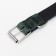Collar leather two-layer 3.5 cm, Osh 46-58 cm, emerald