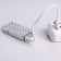 Electronic lighter, arc, usb, 3.5 x 7 cm, silver pattern