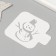 Plastic stencil "Snowman", size 9x9 cm
