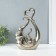 Souvenir Ceramics "Elephants with the heart. Abstraction" Silver 8.5x18.5x29.3cm