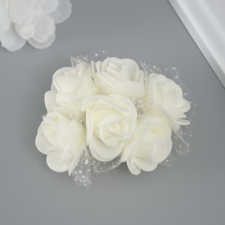 Decorative flower for the creativity "Rose" Ivory