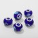 Bead "from the evil eye" 1.4 × 1 cm, the color is blue in silver