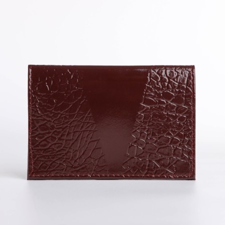 Cover for passport, burgundy color-2