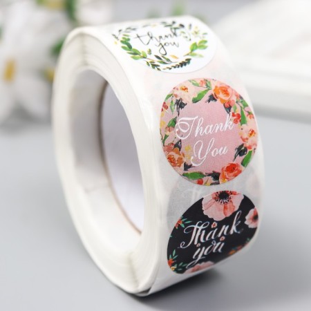 Stick Paper "Plant" d = 2.5 cm 500 pcs in a roll 3x6.5x6.5 cm-1