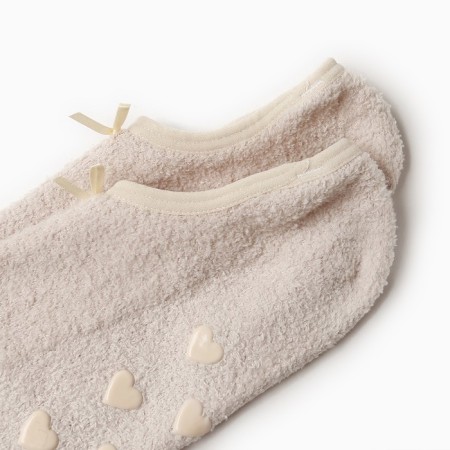 Women's socks shortened nonsense, light-beige color, size 36-39-1