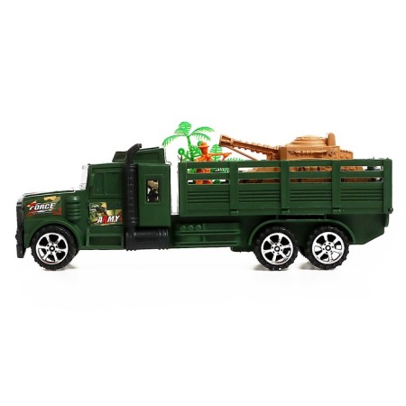 Inertial car "Military", with a tank and a soldier-4