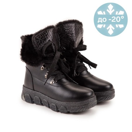 Winter boots, black color, size 35