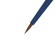 Watercolor brush, brown synthetics, round, ropeloff Aqua Blue Round No. 3, short blue handle, Soft-Touch clip coating