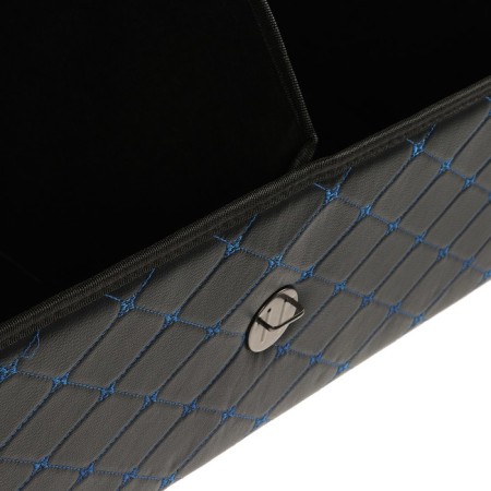 Organizer COFR in the trunk, 67 x 30 x 31 cm, eco-leather, black-blue-6