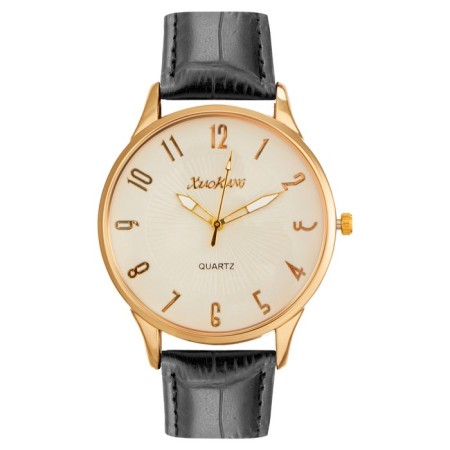 Men's watch, D-4.4 cm, L-25 cm strap, gold