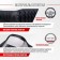 Leather braid, 6 pillows m black Skyway, embossed Eco, S011022223