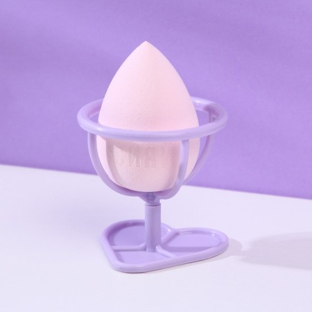 Sponge mowed Doll Face on a plastic stand for drying and storage-3