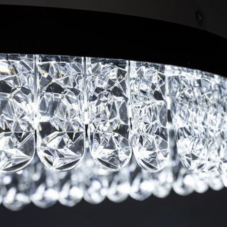 Bahroma chandelier LED 63W 3000-6000K Black gold 50x50x12 SMSM-6