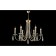 Crystal Lux, Victoria 3340/306, E14, 6x60 W, 50.1x65x65 cm, golden color