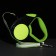 Roulette "Pigger" reflective, 3 m, up to 15 kg, cable, rubberized handle, green