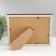 Photo frame plastic 15x20 cm "Black marble with a gold frame" 17x22 cm