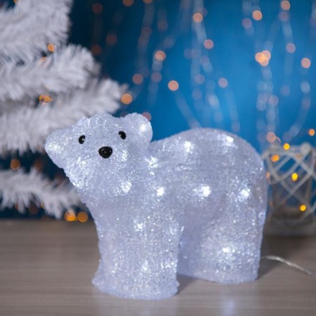 LED figure "Small Bear" 28 × 25 × 15 cm, acrylic, 40 LED, 220 V, glow of white