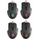 Mouse Defender Wolverine GM-700L, game, wired, backlight, 12800 dpi, USB, black
