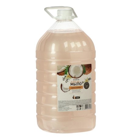 Liquid cream soap Rain, coconut-vanilla, PET, 5 liters
