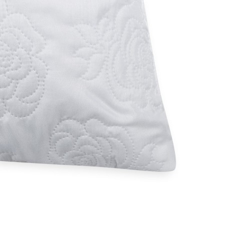 Rose pillow 50x70 cm, white, polyester fiber, PE 100%-1