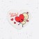 Valentine's postcard double "For you!" heart