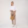 Bag Women's Tout on the valve, beige color