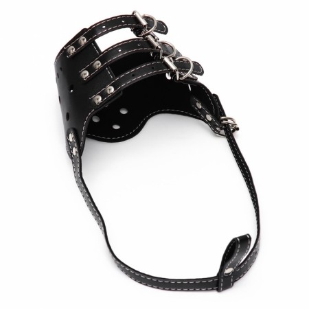 Muzzle of pressed leather adjustable, No. 4, DN 8.8 cm, OM 29-35 cm, black-4