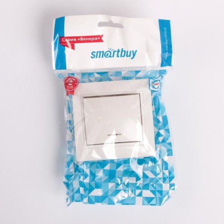 Smartbuy switch Venus, 10 A, 1 key, with an indicator, white-3