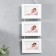 Photo frame in 3 photos 10x15 cm suspended white (plastic screen)