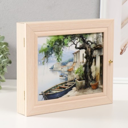 Key of "boats" 24x29 cm milk oak-1