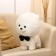 Soft toy "Dog in a butterfly", 40 cm, white color