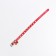 A collar with round rhinestones, 28 x 1 cm, Osh 21-25 cm, arts. The skin, red
